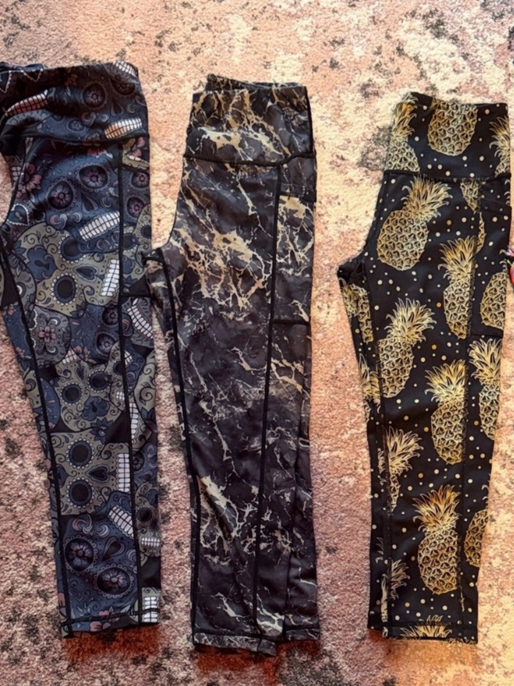 Colorful Patterned Women's Leggings Set of 3 for 45